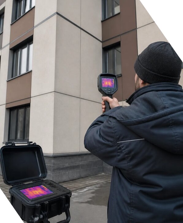 Тепловизионное обследование зданий и сооружений в Заинске